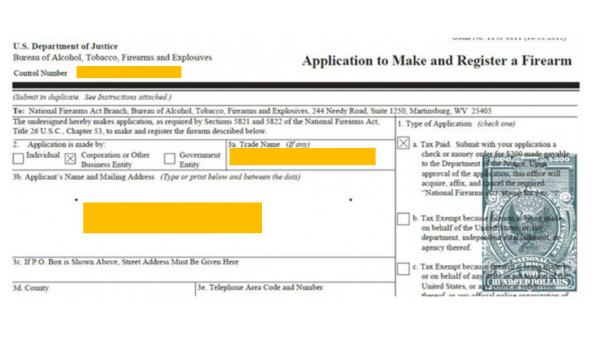 atf form 1 tax stamp