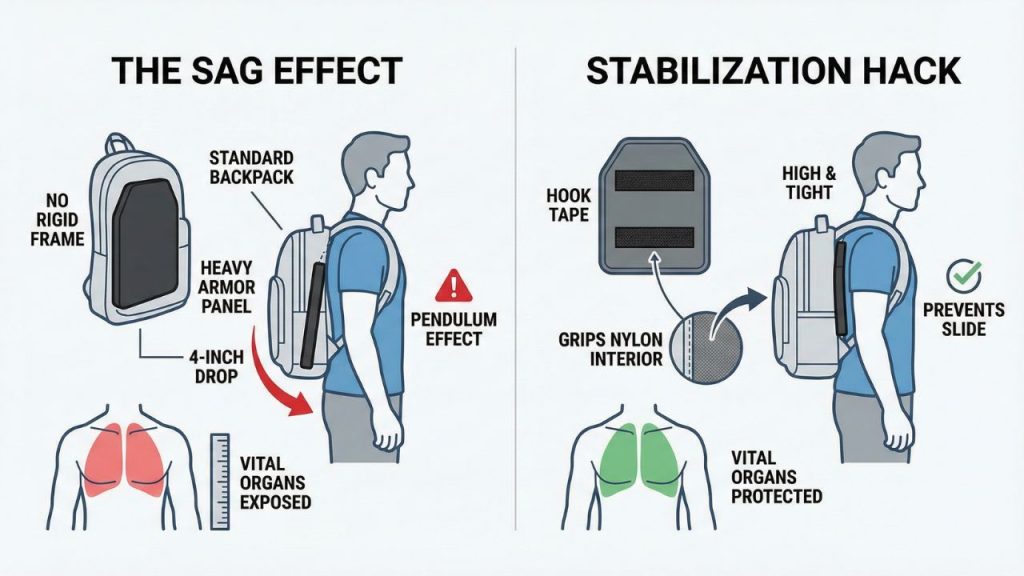 sag effect backpack armor
